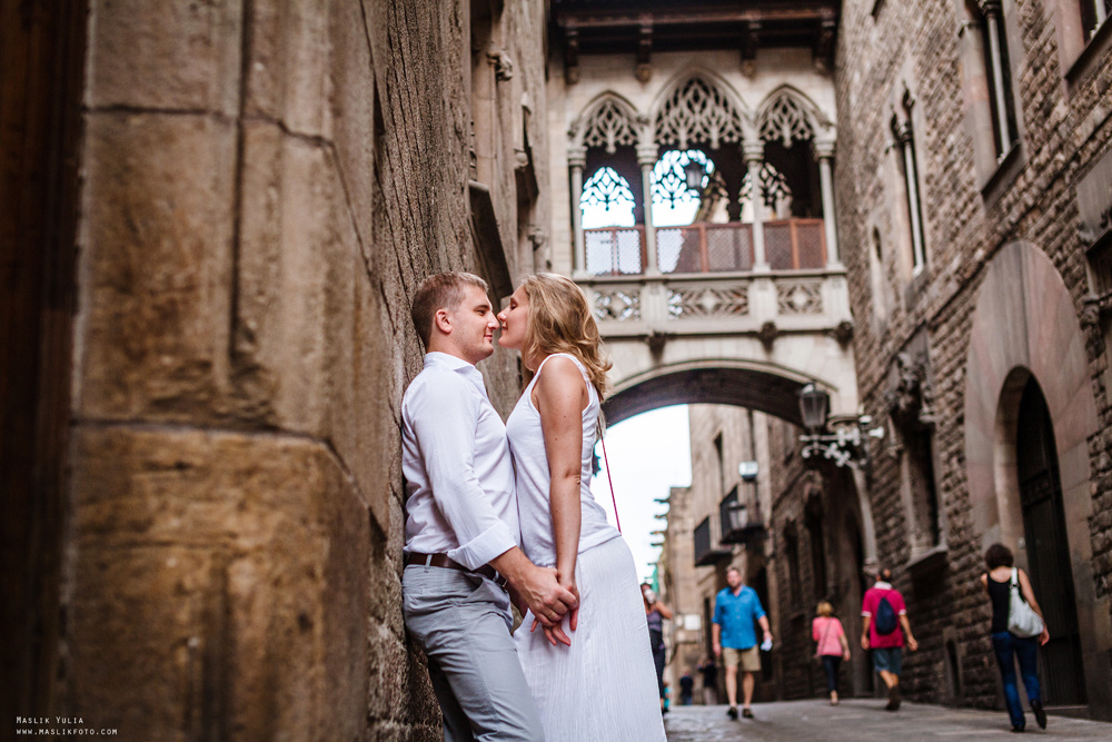 Wieczorna sesja zdjęciowa w Lloret de Mar. Fotograf w Barcelonie Hiszpanii Maslik Yulia