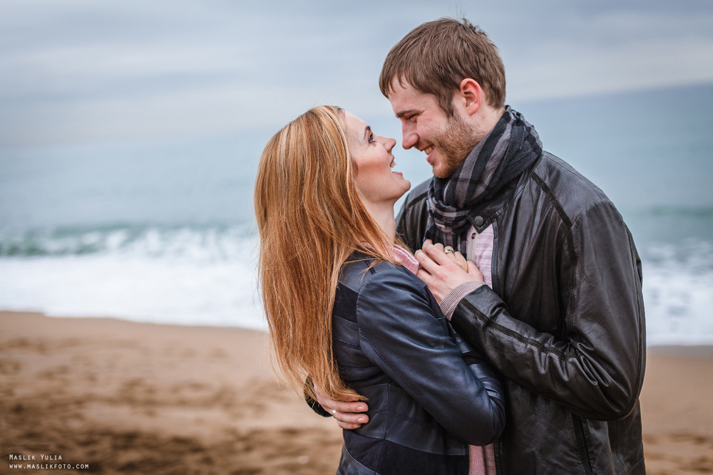Sesión de fotos de invierno en Barcelona. Fotógrafo en Barcelona  Maslik Yulia