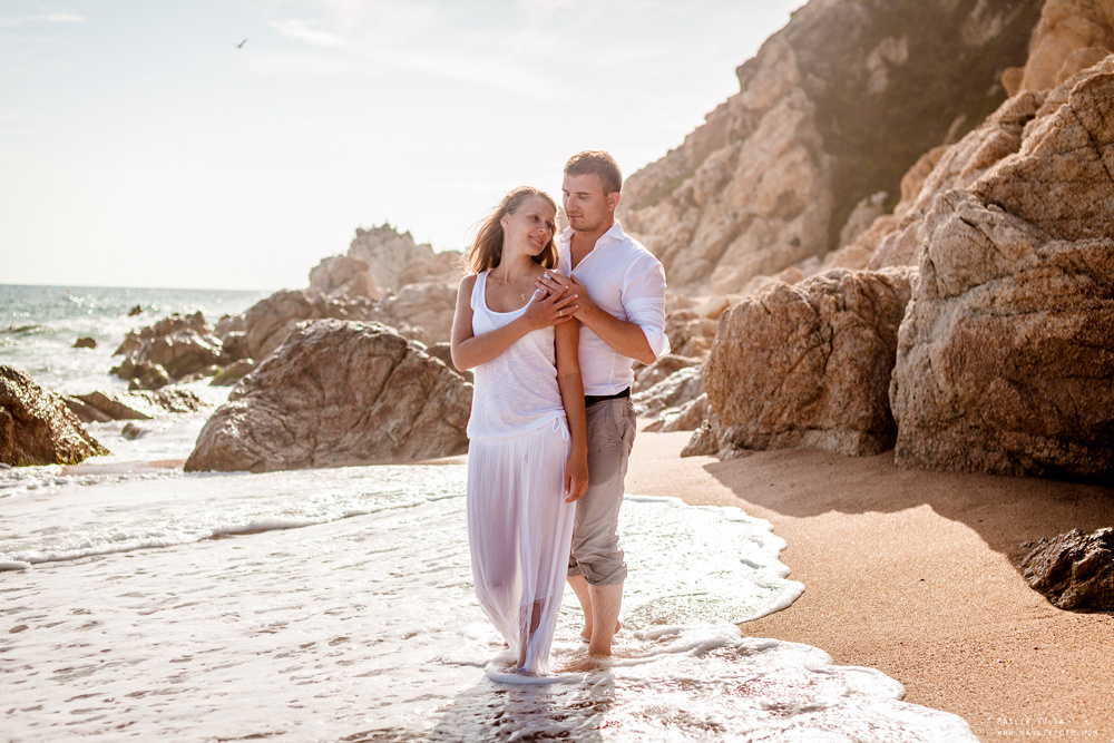 Wieczorna sesja zdjęciowa w Lloret de Mar. Fotograf w Barcelonie Hiszpanii Maslik Yulia