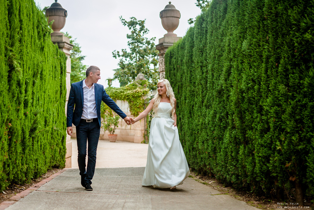 Фотосессия в парке Барселоны. Фотограф в Барселоне Испании Маслик Юлия