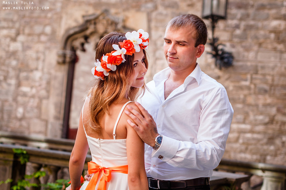 Sesión de fotos de boda en Badalona. Fotógrafo en Barcelona  Maslik Yulia
