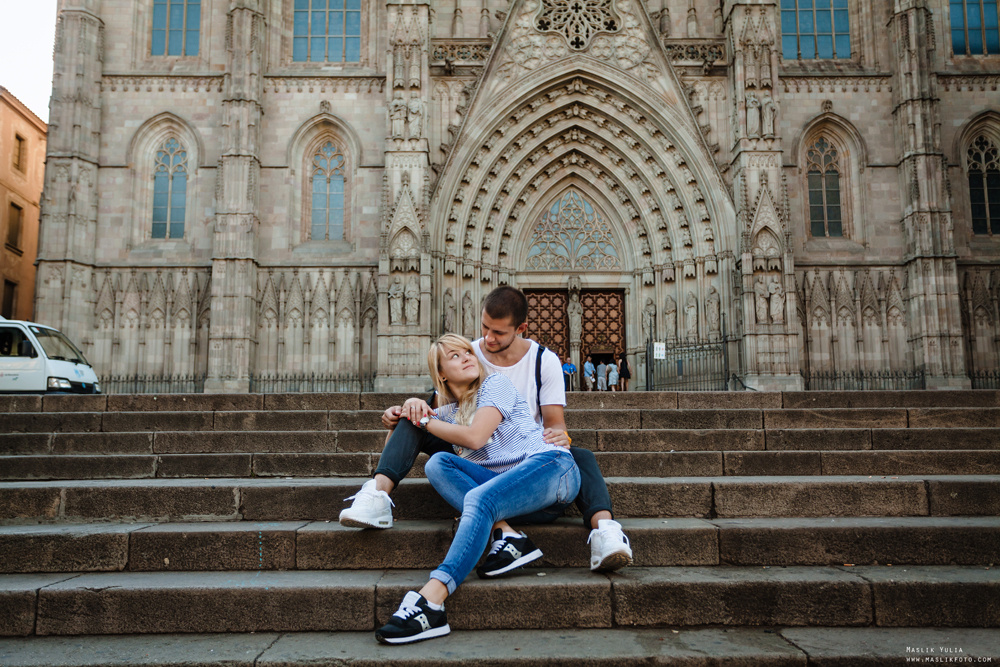 Динамичная фотосессия в Барселоне. Фотограф в Барселоне Испании Маслик Юлия