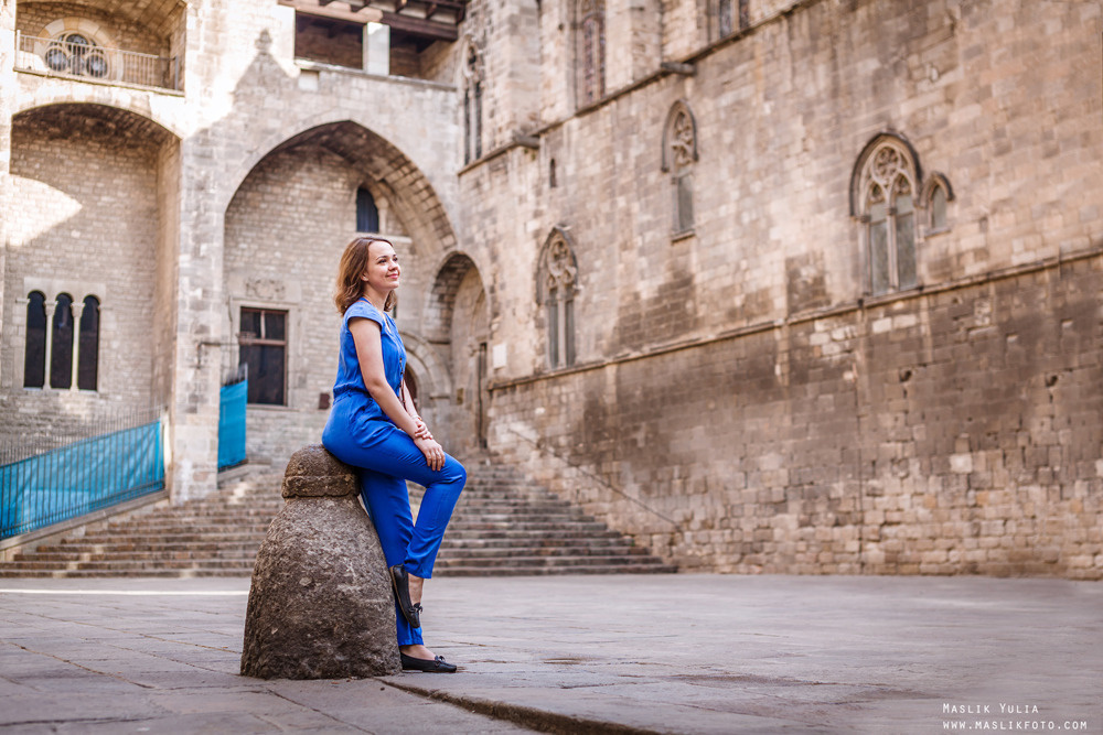 Paseo fotográfico relajado en Barcelona. Fotógrafo en Barcelona  Maslik Yulia
