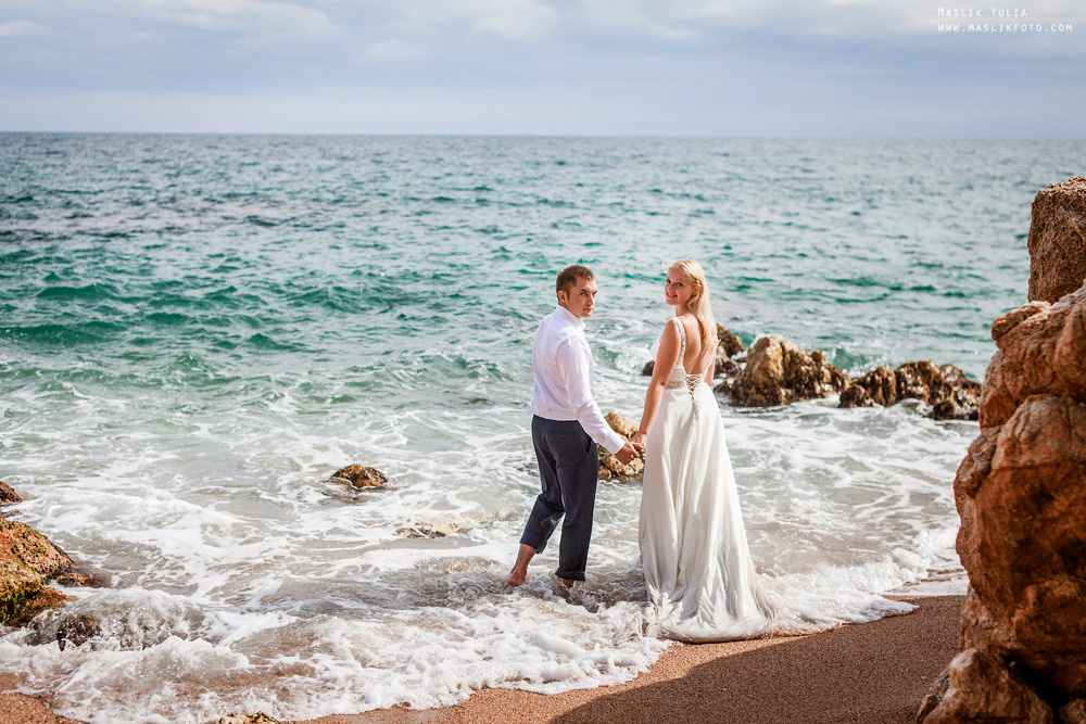 Дождливая фотосессия в Барселоне. Фотограф в Барселоне Испании Маслик Юлия