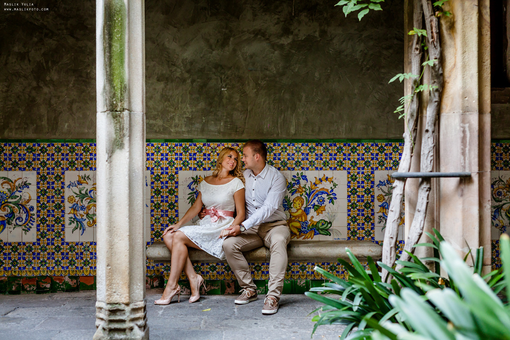 Przyjemna sesja zdjęciowa w Barcelonie. Fotograf w Barcelonie Hiszpanii Maslik Yulia