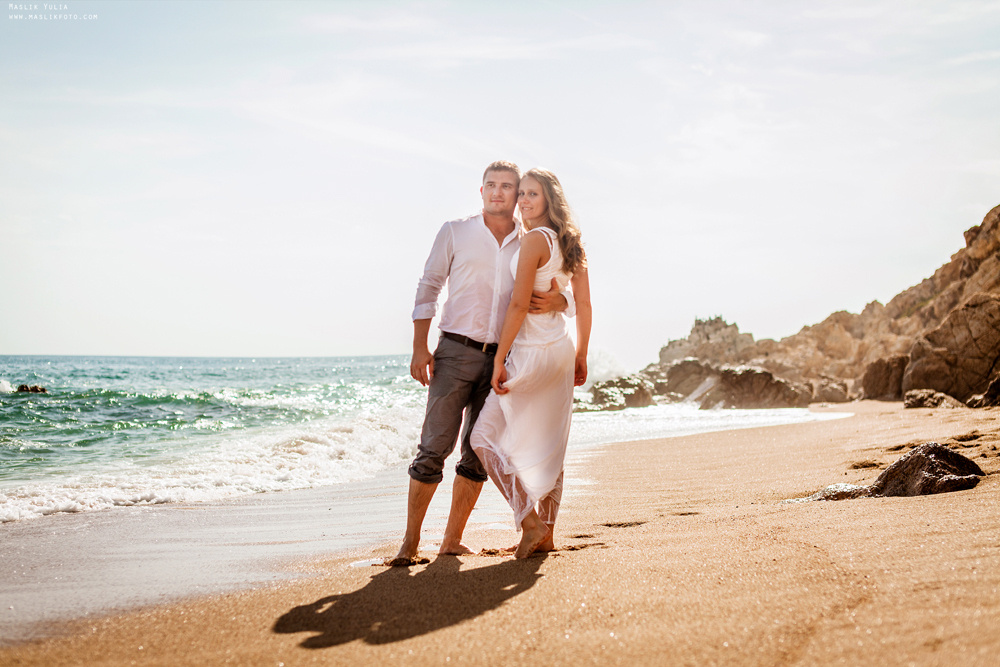 Wieczorna sesja zdjęciowa w Lloret de Mar. Fotograf w Barcelonie Hiszpanii Maslik Yulia