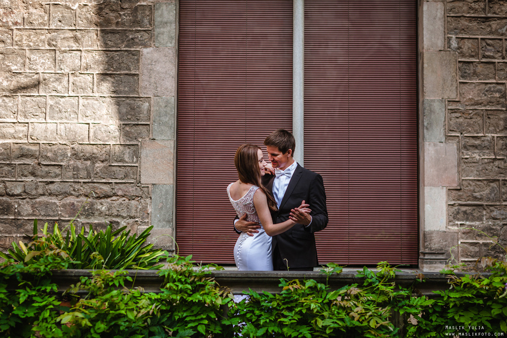 Свадебная фотосессия в Бланес. Фотограф в Барселоне Испании Маслик Юлия