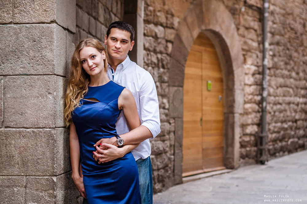 Pierwsza wspólna sesja zdjęciowa w Barcelonie. Fotograf w Barcelonie Hiszpanii Maslik Yulia