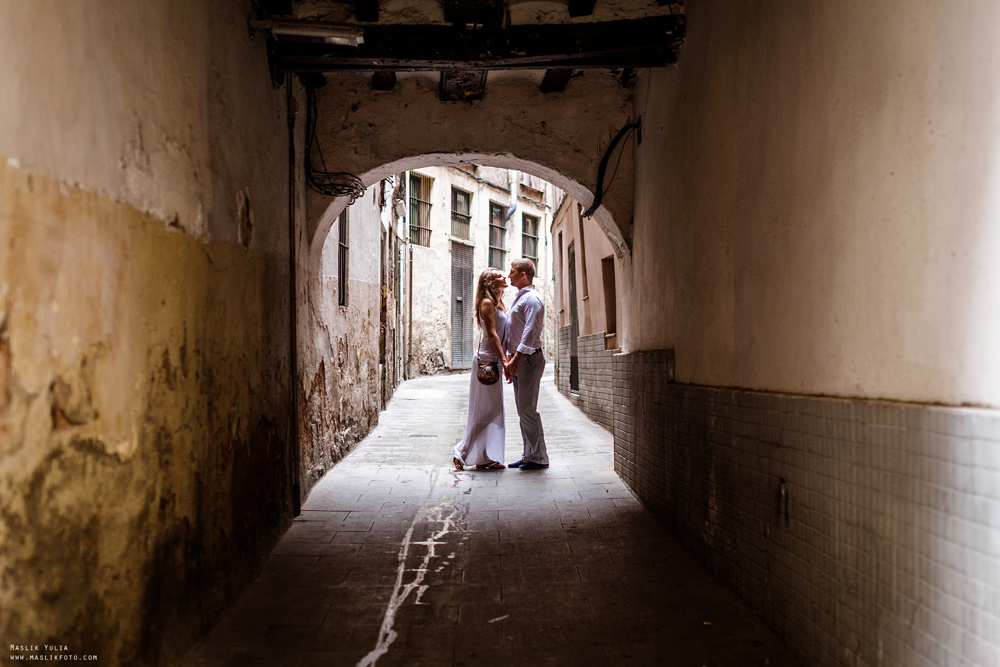 Wieczorna sesja zdjęciowa w Lloret de Mar. Fotograf w Barcelonie Hiszpanii Maslik Yulia