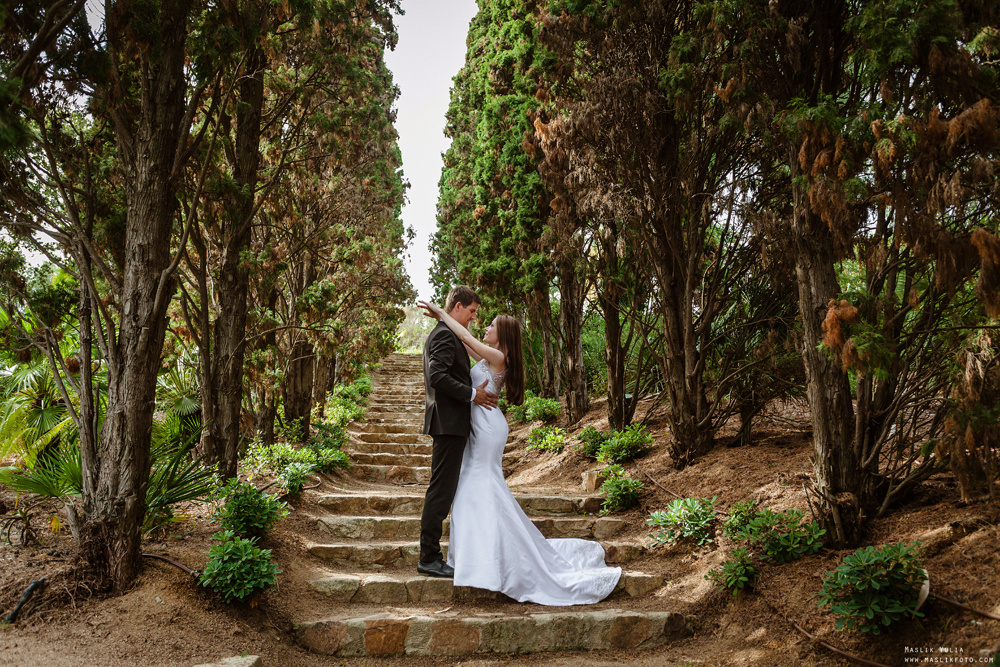 Свадебная фотосессия в Бланес. Фотограф в Барселоне Испании Маслик Юлия