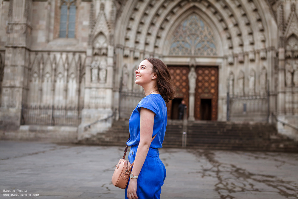 Paseo fotográfico relajado en Barcelona. Fotógrafo en Barcelona  Maslik Yulia