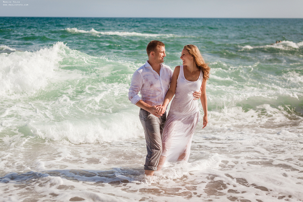 Wieczorna sesja zdjęciowa w Lloret de Mar. Fotograf w Barcelonie Hiszpanii Maslik Yulia