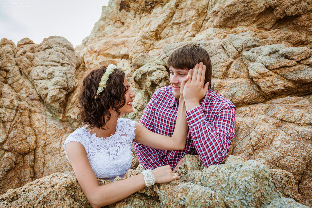 Sesja ślubna w Badalonie, Catalonia. Fotograf w Barcelonie Hiszpanii Maslik Yulia