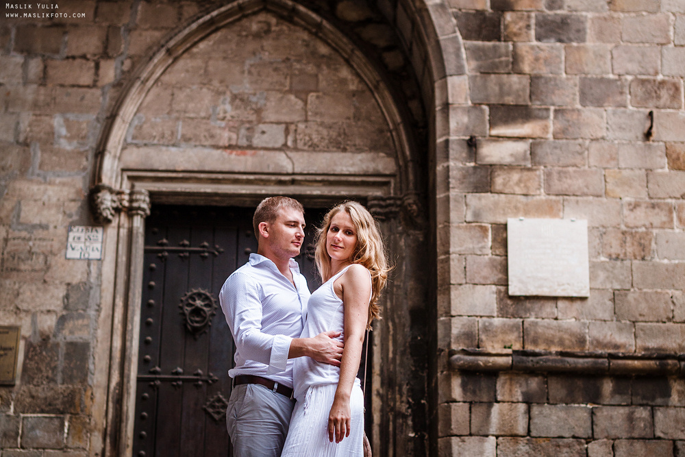 Wieczorna sesja zdjęciowa w Lloret de Mar. Fotograf w Barcelonie Hiszpanii Maslik Yulia