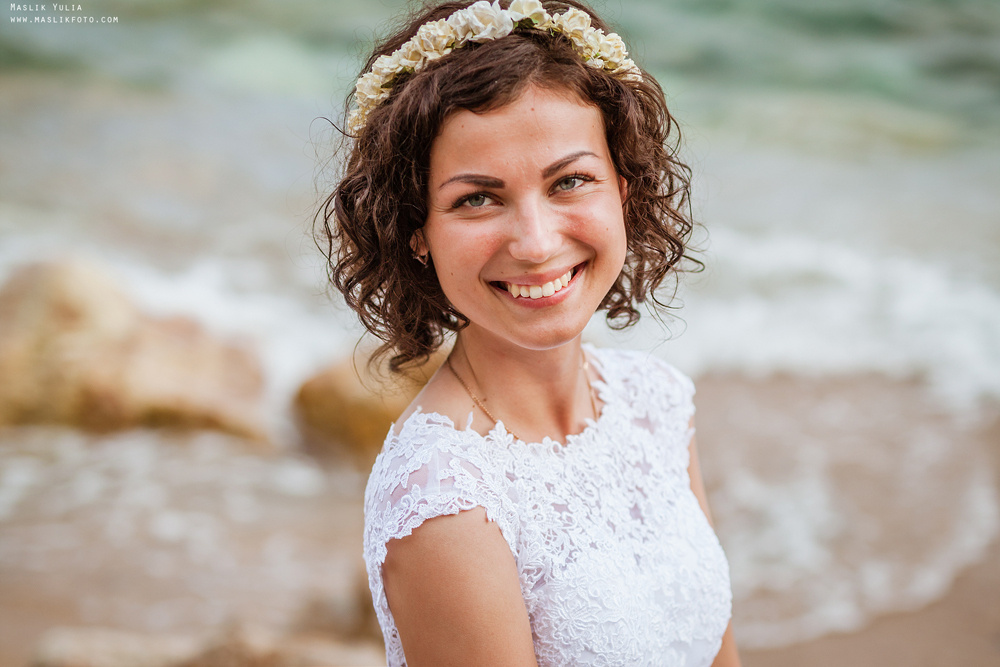 Sesja ślubna w Badalonie, Catalonia. Fotograf w Barcelonie Hiszpanii Maslik Yulia