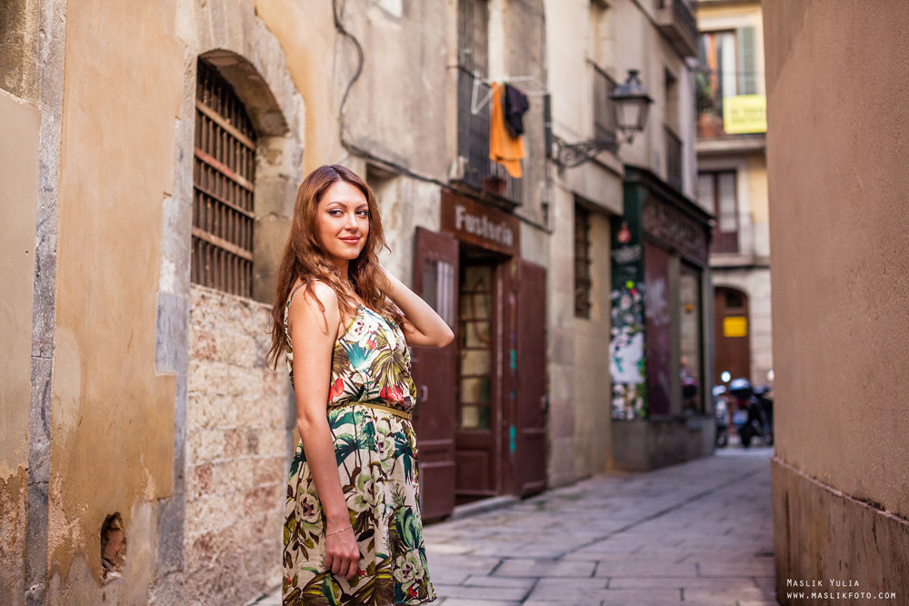 Sesión de fotos individual en Barcelona. Fotógrafo en Barcelona  Maslik Yulia
