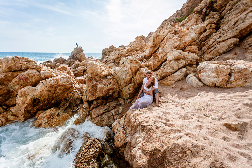 Wieczorna sesja zdjęciowa w Lloret de Mar. Fotograf w Barcelonie Hiszpanii Maslik Yulia