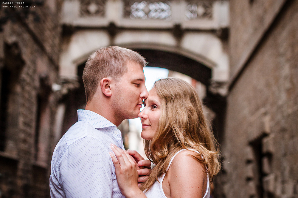 Wieczorna sesja zdjęciowa w Lloret de Mar. Fotograf w Barcelonie Hiszpanii Maslik Yulia