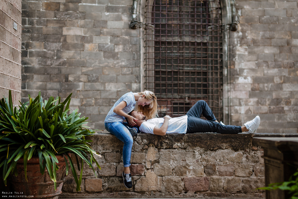 Динамичная фотосессия в Барселоне. Фотограф в Барселоне Испании Маслик Юлия