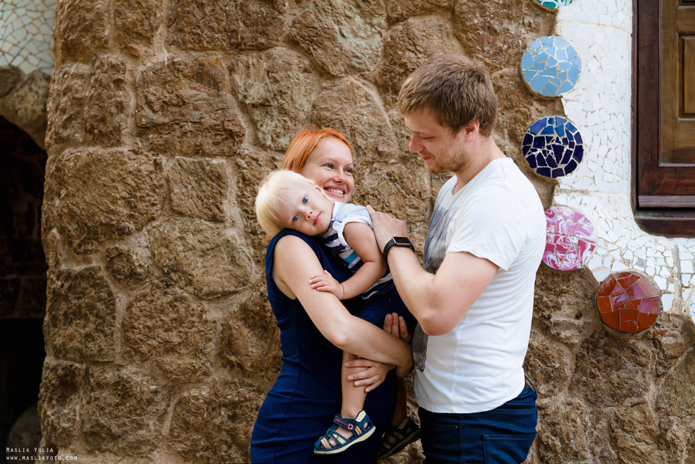 Фотосессия беременности в Парке Гуэль. Фотограф в Барселоне Испании Маслик Юлия