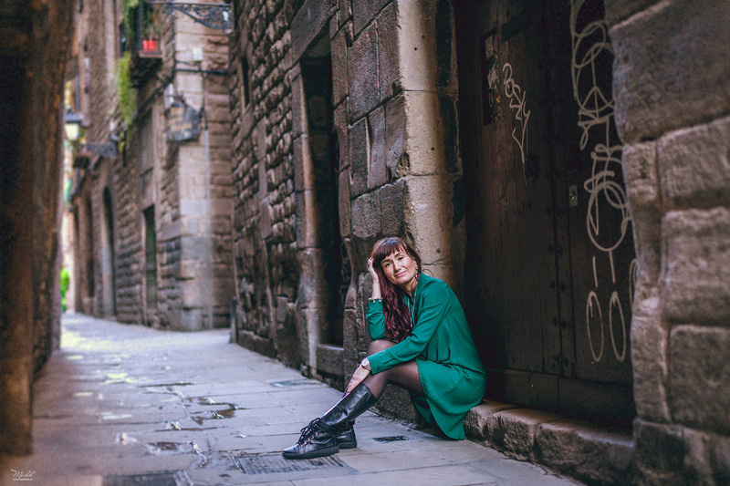 Sesión fotográfica de otoño en Barcelona. Fotógrafo en Barcelona  Maslik Yulia