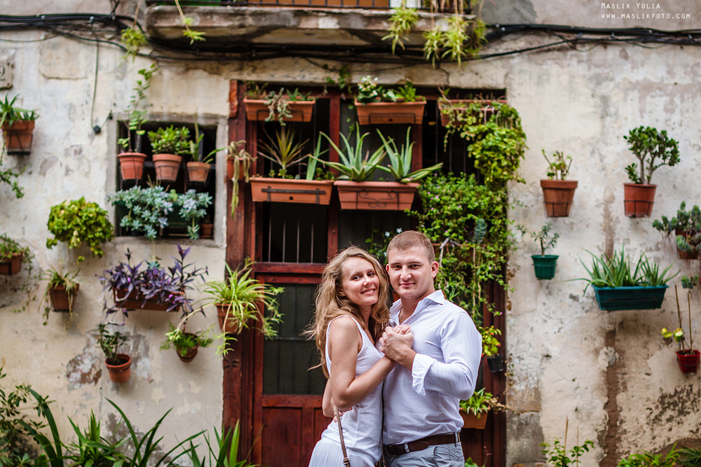 Wieczorna sesja zdjęciowa w Lloret de Mar. Fotograf w Barcelonie Hiszpanii Maslik Yulia