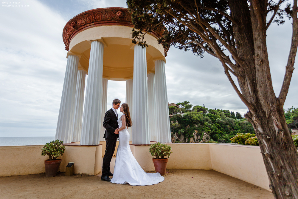 Свадебная фотосессия в Бланес. Фотограф в Барселоне Испании Маслик Юлия