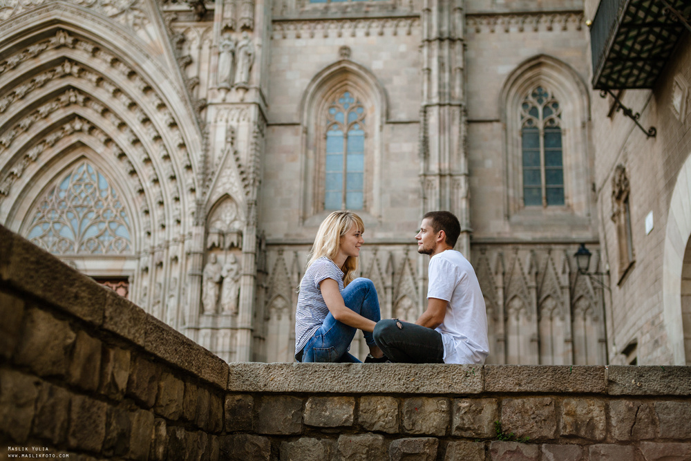 Динамичная фотосессия в Барселоне. Фотограф в Барселоне Испании Маслик Юлия