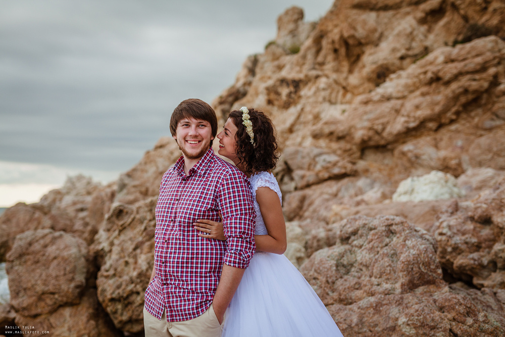 Sesja ślubna w Badalonie, Catalonia. Fotograf w Barcelonie Hiszpanii Maslik Yulia