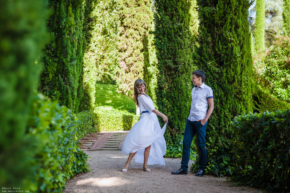 Sesión de fotos solares en Lloret de Mar. Fotógrafo en Barcelona  Maslik Yulia