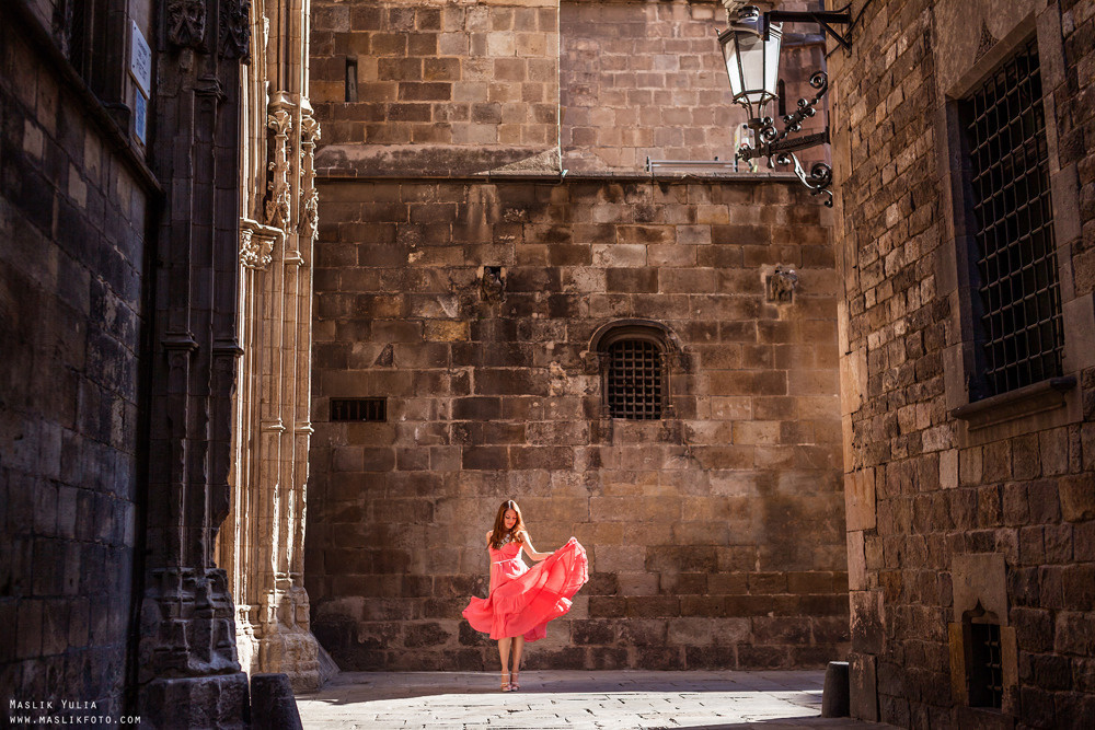 Sesión de fotos individual en Barcelona. Fotógrafo en Barcelona  Maslik Yulia