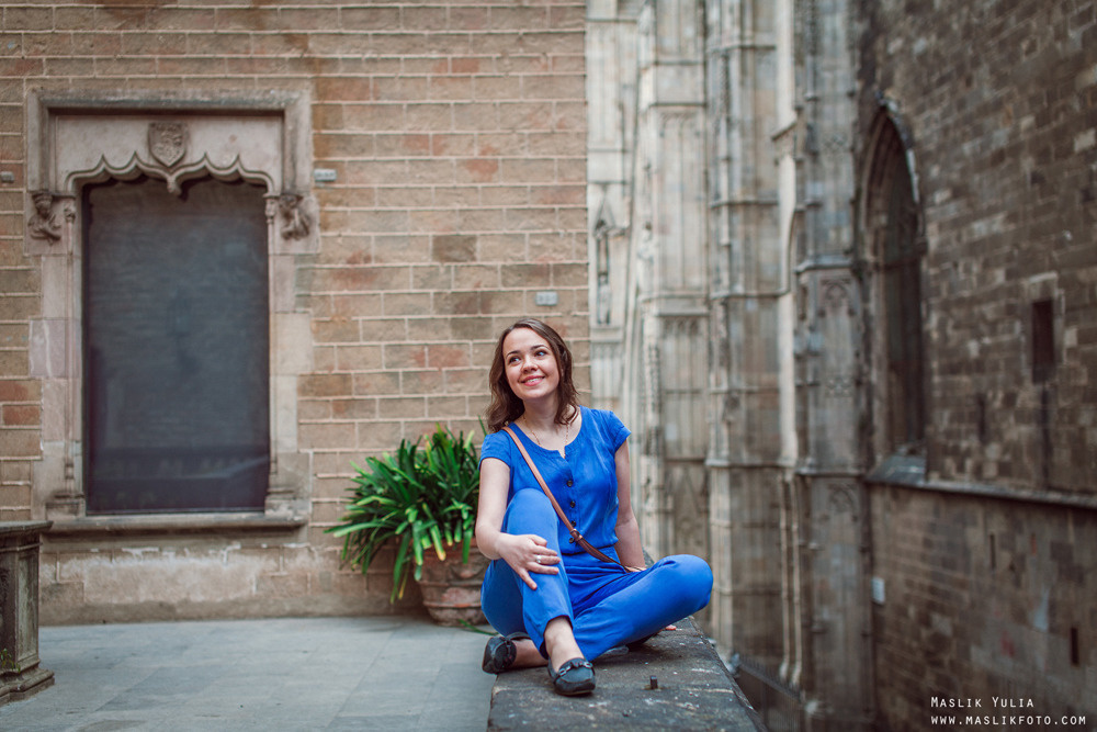 Paseo fotográfico relajado en Barcelona. Fotógrafo en Barcelona  Maslik Yulia