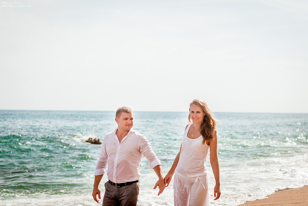Wieczorna sesja zdjęciowa w Lloret de Mar. Fotograf w Barcelonie Hiszpanii Maslik Yulia