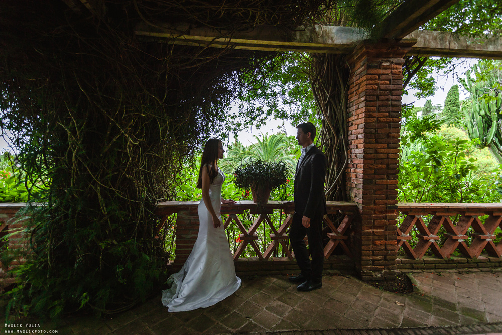 Свадебная фотосессия в Бланес. Фотограф в Барселоне Испании Маслик Юлия