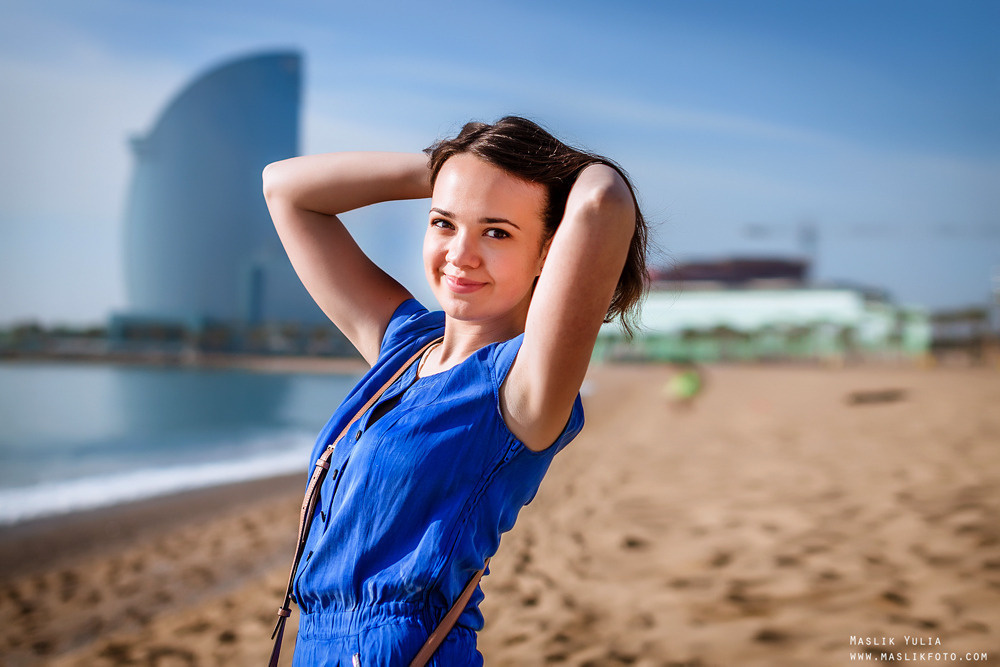 Paseo fotográfico relajado en Barcelona. Fotógrafo en Barcelona  Maslik Yulia