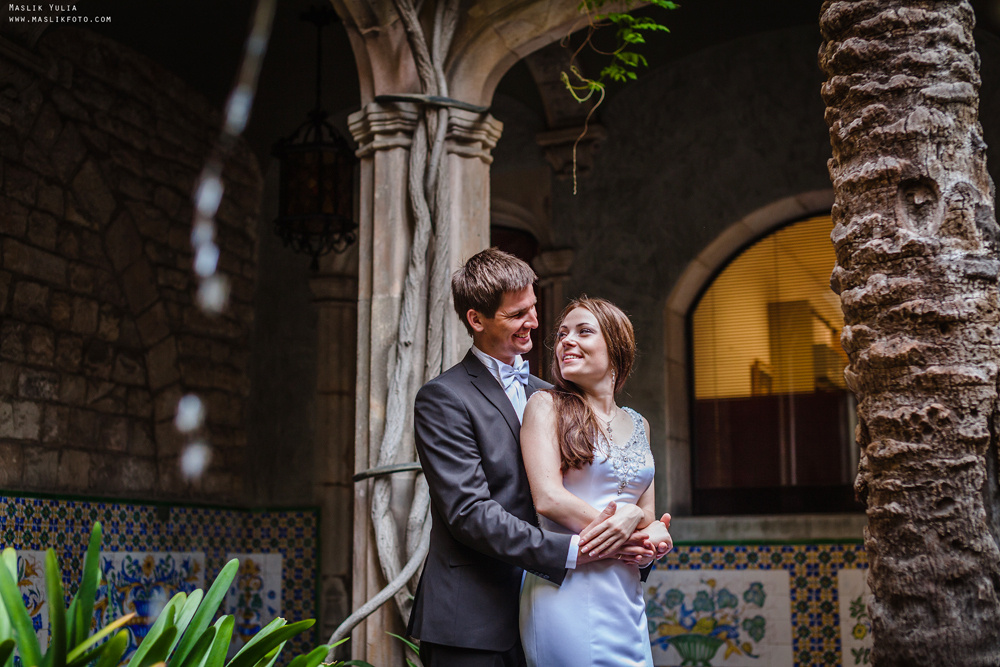 Свадебная фотосессия в Бланес. Фотограф в Барселоне Испании Маслик Юлия