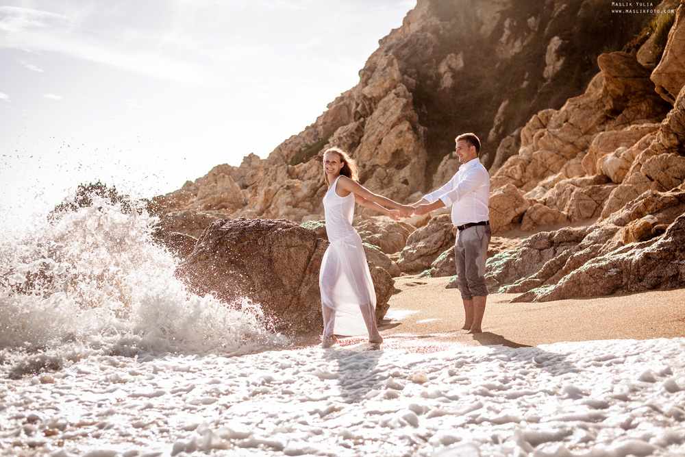 Wieczorna sesja zdjęciowa w Lloret de Mar. Fotograf w Barcelonie Hiszpanii Maslik Yulia