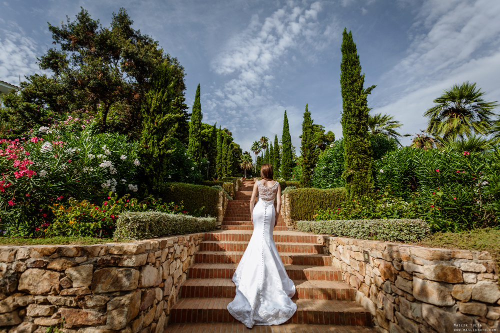 Свадебная фотосессия в Бланес. Фотограф в Барселоне Испании Маслик Юлия