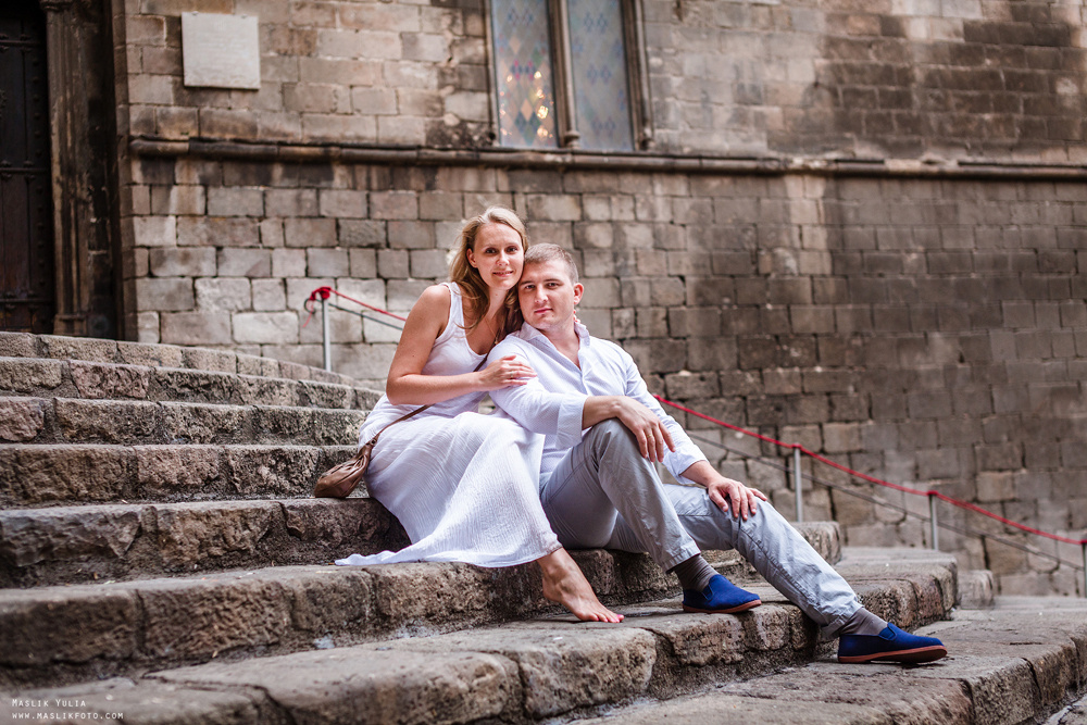 Wieczorna sesja zdjęciowa w Lloret de Mar. Fotograf w Barcelonie Hiszpanii Maslik Yulia