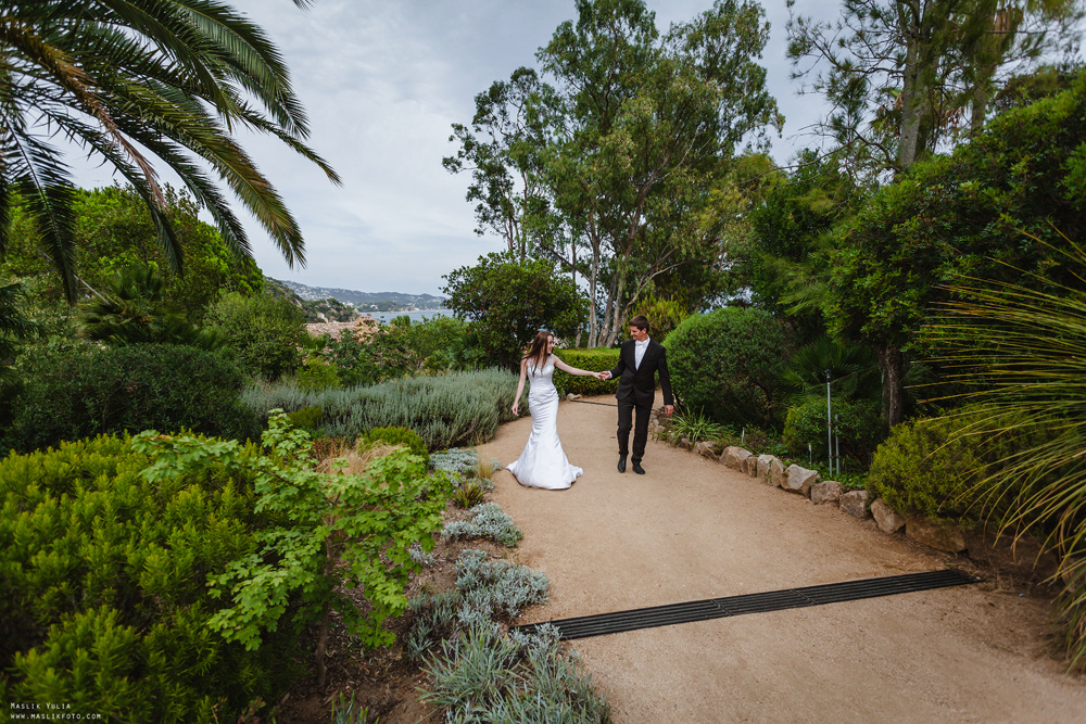 Свадебная фотосессия в Бланес. Фотограф в Барселоне Испании Маслик Юлия