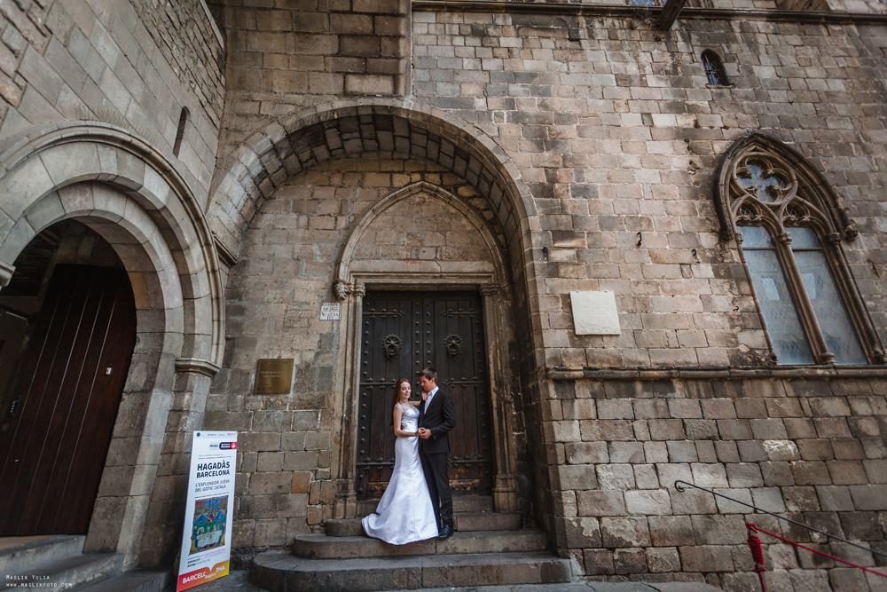 Свадебная фотосессия в Бланес. Фотограф в Барселоне Испании Маслик Юлия