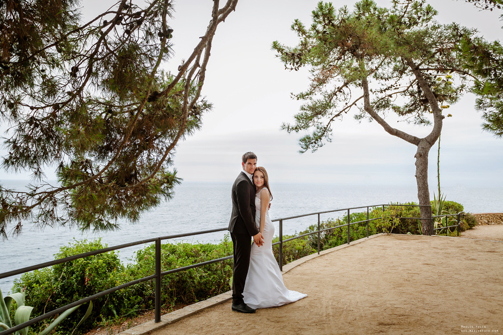 Свадебная фотосессия в Бланес. Фотограф в Барселоне Испании Маслик Юлия