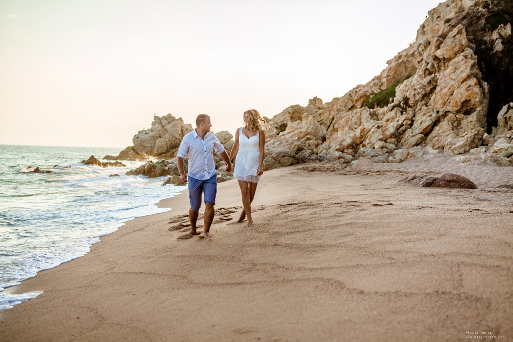Przyjemna sesja zdjęciowa w Barcelonie. Fotograf w Barcelonie Hiszpanii Maslik Yulia