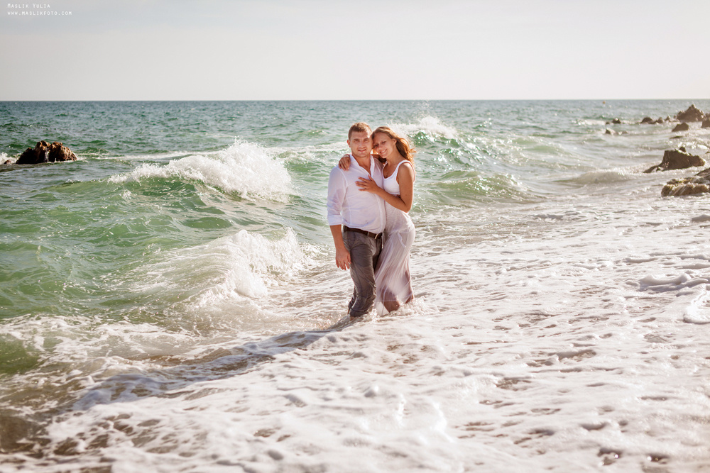 Wieczorna sesja zdjęciowa w Lloret de Mar. Fotograf w Barcelonie Hiszpanii Maslik Yulia