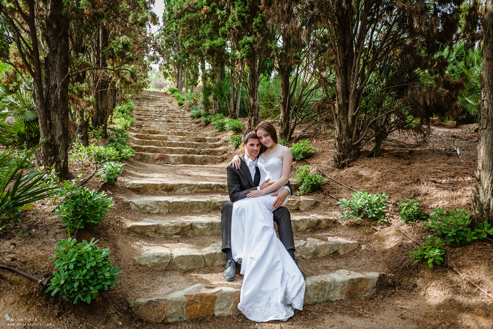 Свадебная фотосессия в Бланес. Фотограф в Барселоне Испании Маслик Юлия
