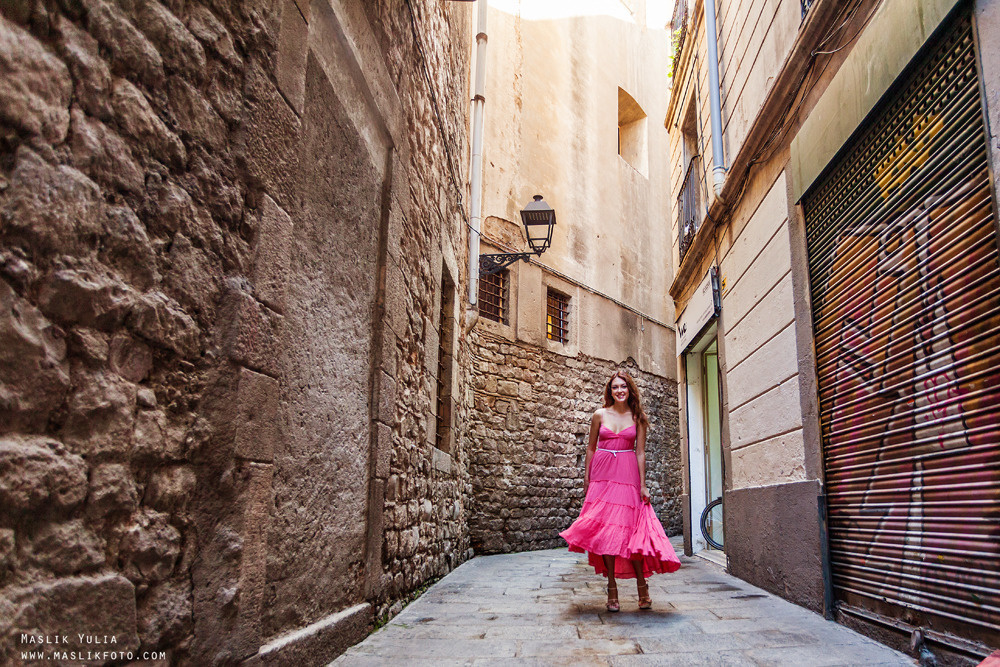 Sesión de fotos individual en Barcelona. Fotógrafo en Barcelona  Maslik Yulia