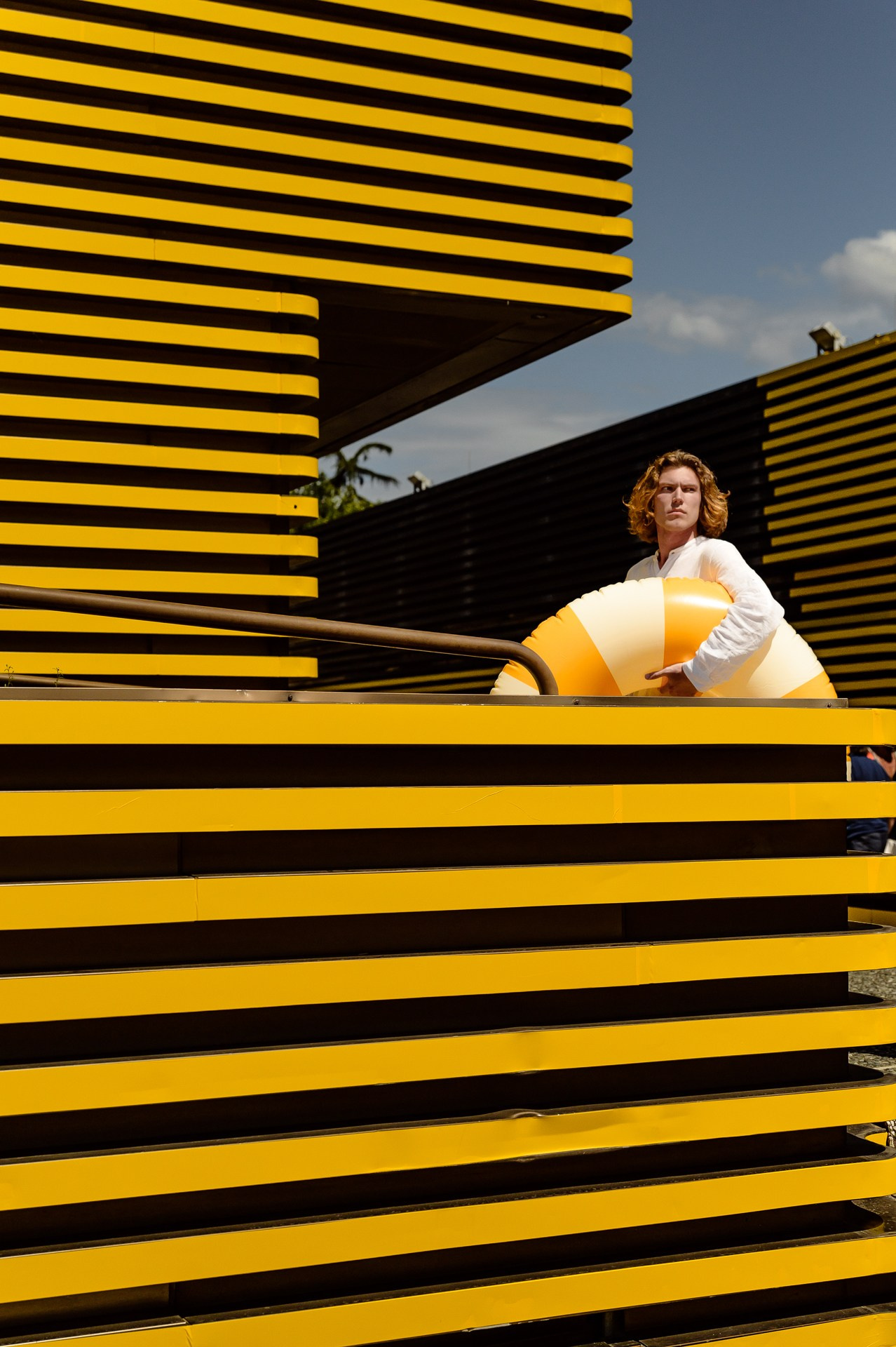 Behind the scenes at a Pitti Uomo fashion show