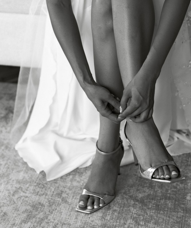 Candid couple moment with a luxury aesthetic