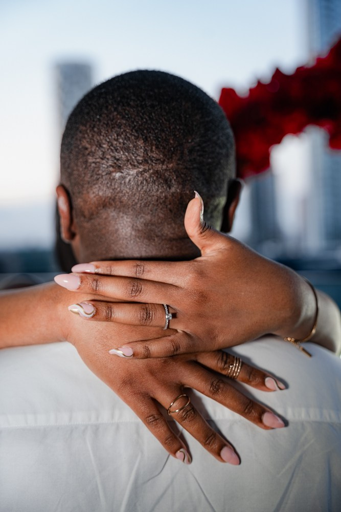 Proposal at the Arena Tower. Tonya Kyrylenko photographer in London
