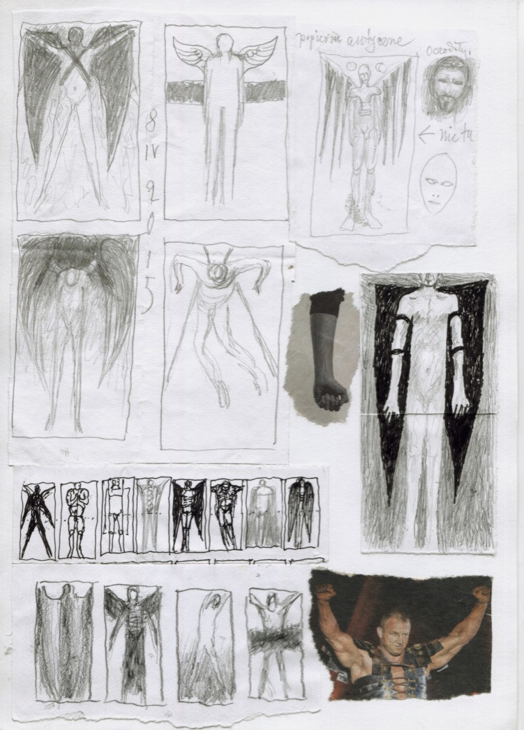 FLIGHT, sketches for paintings. Andrzej Strumillo